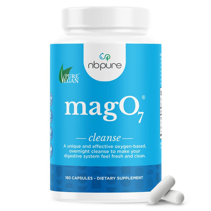 nbpure MagO7 - Natural Colon Cleanse & Detox - Occasional Constipation Relief, Stool Softener, & Bloating Support for Men & Women - Maple Wellness Supplements
