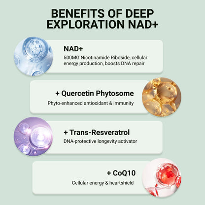 Ncduyde NAD+ Supplement, Liposomal NAD Nicotinamide Riboside Resveratrol 1500 mg - Anti-Aging & Brain Health, Improve Energy - Maple Wellness Supplements