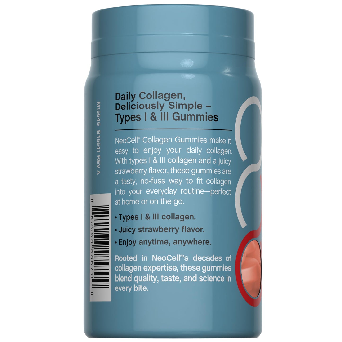 NeoCell Collagen Peptides Gummies | 60 Count | Types I & III | Advanced Formula Supplement | for Women and Men - Maple Wellness Supplements