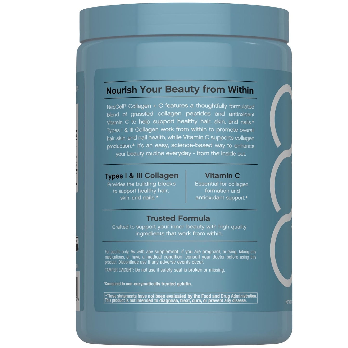 NeoCell Collagen Peptides Pills | 400 Caplets | Grass Fed | with Vitamin C | Superior Absorption Formula | for Women and Men - Maple Wellness Supplements