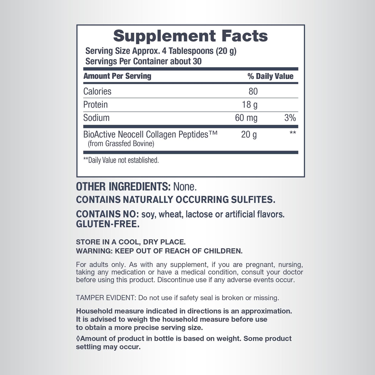 NeoCell Super Collagen Peptides Powder | 30 Servings | Unflavored | Types I & III | Grass Fed Bovine Supplement | Hair, Skin, & Nails | for Women and Men - Maple Wellness Supplements