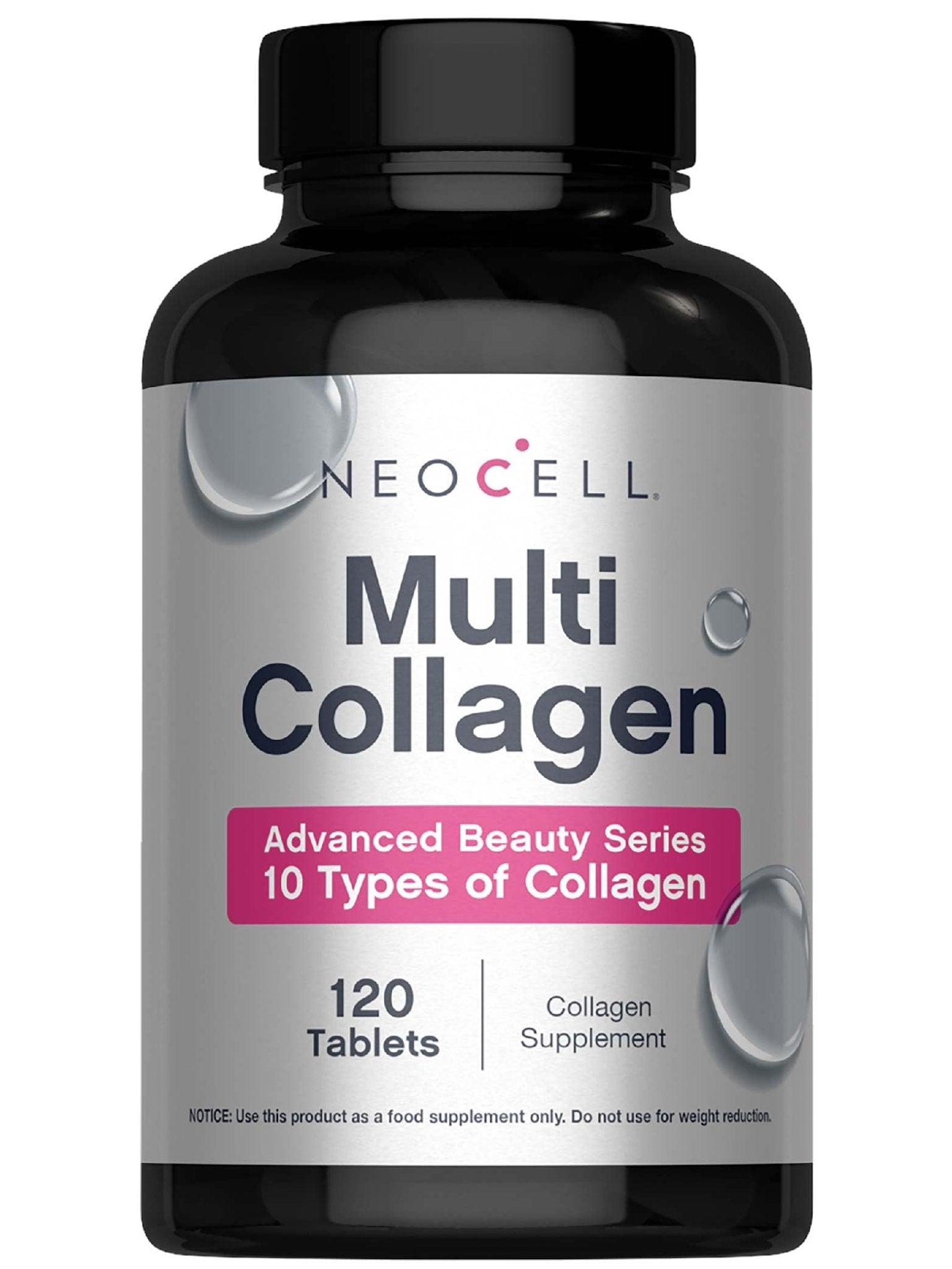 NeoCell Super Multi Collagen Peptides | 120 Tablets | 10 Types of Collagen | Skin, Hair and Nails | Beauty Supplement | For Men and Women - Maple Wellness Supplements