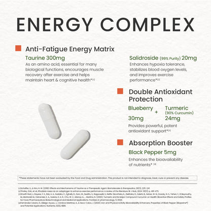 NEUMINA Women's Energy & Immune Complex, Energy Production, Fatigue Relief, Immune Health, Antioxidant Support, Vegan, Non-GMO, Made in USA, 90 Servings - Maple Wellness Supplements