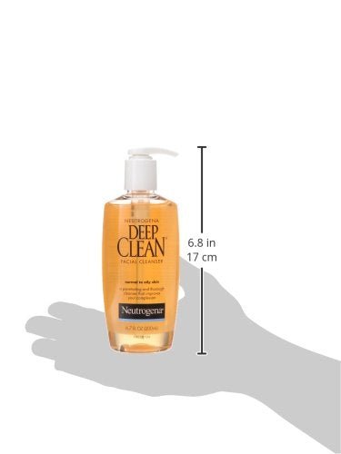 Neutrogena Deep Clean Daily Facial Cleanser with Beta Hydroxy Acid for Normal to Oily Skin, Alcohol-Free - Maple Wellness Supplements