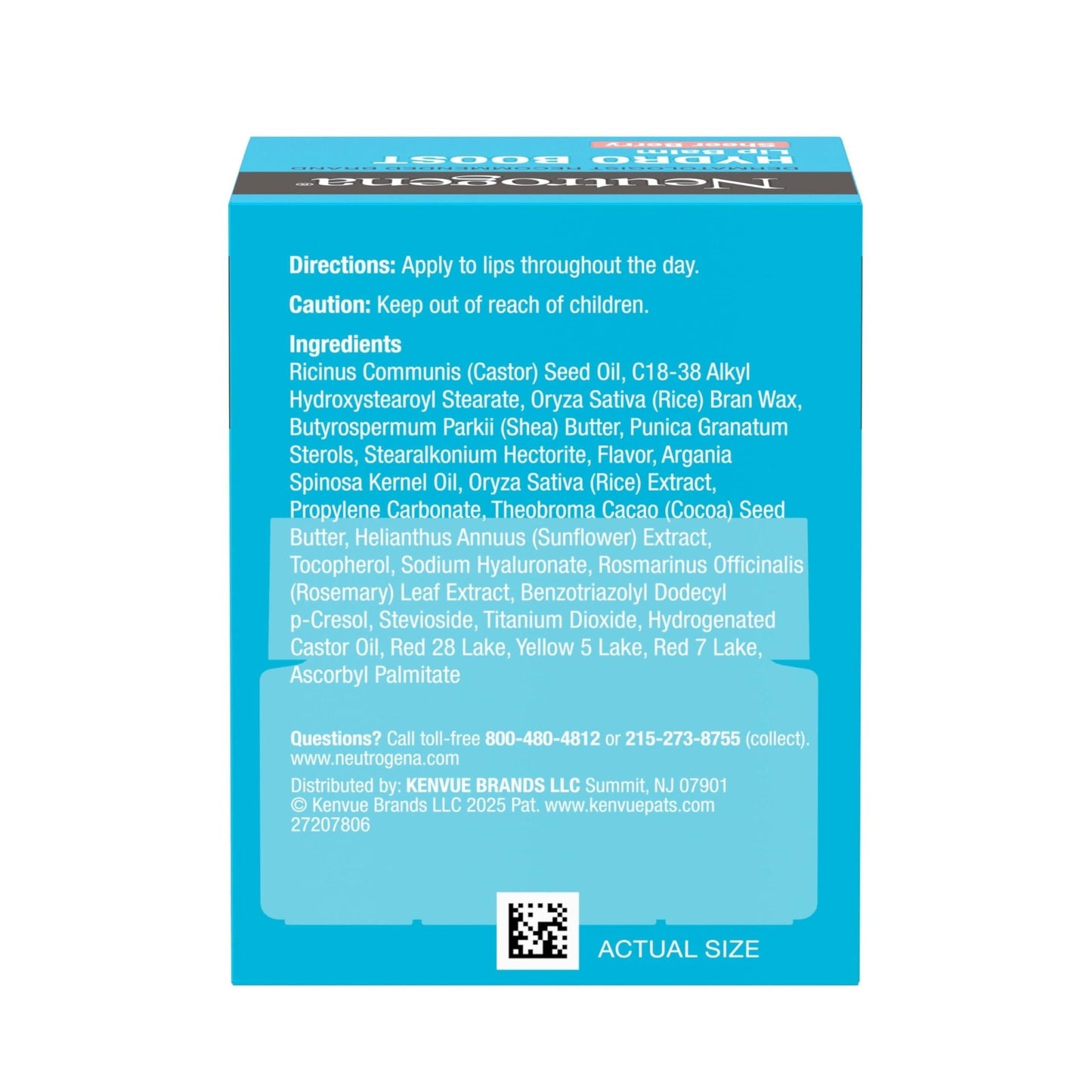 Neutrogena Hydro Boost Hyaluronic Acid Lip Balm, Nourishing Vitamin E Leaves Lips Feeling Hydrated, Sheer Pink Tinted Color with a Sweet Berry Flavor, Sheer Berry, 0.5 oz - Maple Wellness Supplements