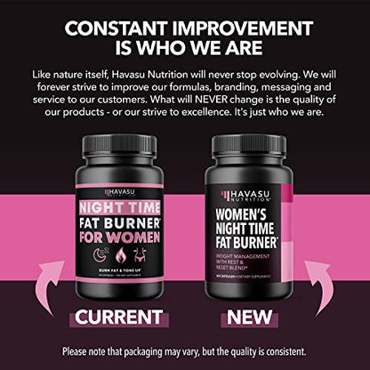 Night Time Fat Burner for Women | Weight Loss and Sleep Support Blend With Vitamin D - Maple Wellness Supplements