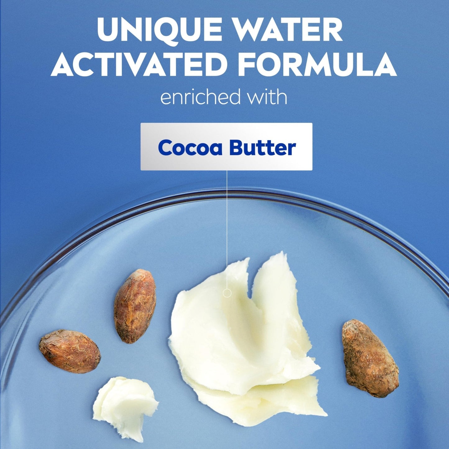 NIVEA Cocoa Butter In Shower Lotion, Water Activated In Shower Moisturizer for Dry Skin to Very Dry Skin, 13.5 FL OZ Bottle - Maple Wellness Supplements