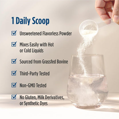 Nordic Naturals Nordic Beauty Collagen Peptides, Unflavored - 10.6 Ounces - Collagen Supplement for Skin Health and Elasticity - for Hot and Cold Beverages - 30 Servings - Maple Wellness Supplements