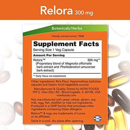 NOW Supplements, Relora 300 mg (a Blend of Plant Extracts from Magnolia officinalis - Maple Wellness Supplements