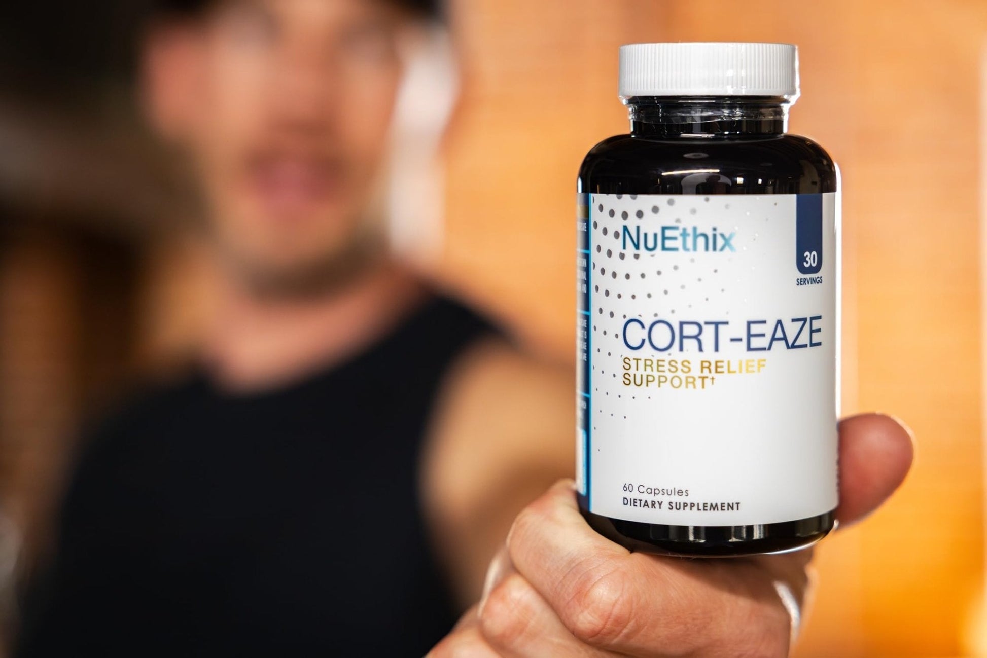 NuEthix Formulations Cort-Eaze - Cortisol Supplement - Health Support Supplement with Ashwagandha, L-Theanine & Rhodiola Rosea - Relaxation and Deep Sleep, 60 Capsules, 30 Servings - Maple Wellness Supplements