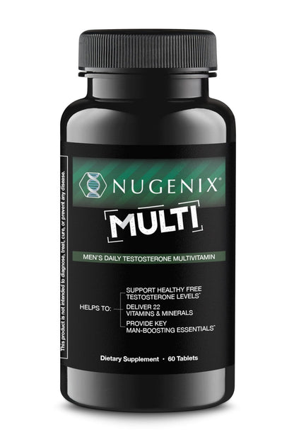 Nugenix Multivitamin for Men, Multivitamin and Support - 19 Vitamins and Minerals, Supports Free , Balance Cortisol, Promotes Nitric Oxide Production - Maple Wellness Supplements