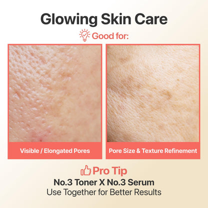 numbuzin No.3 Super Glowing Essence Toner, Fermented Toner for Skin Glow & Texture, Bifida, Niacinamide, Hydrating - Maple Wellness Supplements