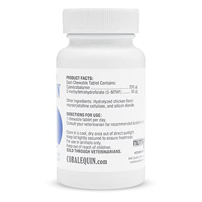Nutramax Cobalequin B12 Supplement for Cats and Small Dogs, 45 Count (Pack of 1) - Maple Wellness Supplements