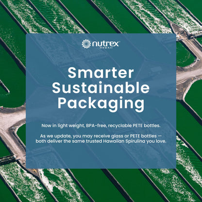 Nutrex Hawaii Pure Hawaiian Spirulina – Vegan Superfood, 500 mg Tablets, Farm Grown in Kona, Non-GMO - Maple Wellness Supplements