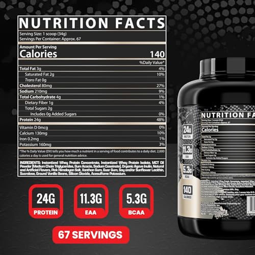 Nutrex Research Whey Protein Powder, Vanilla Muscle Infusion Whey Isolate w/EAA - Maple Wellness Supplements