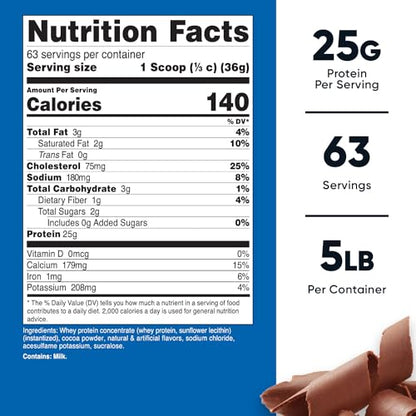 Nutricost Whey Protein Concentrate (Chocolate) 5LBS - Maple Wellness Supplements