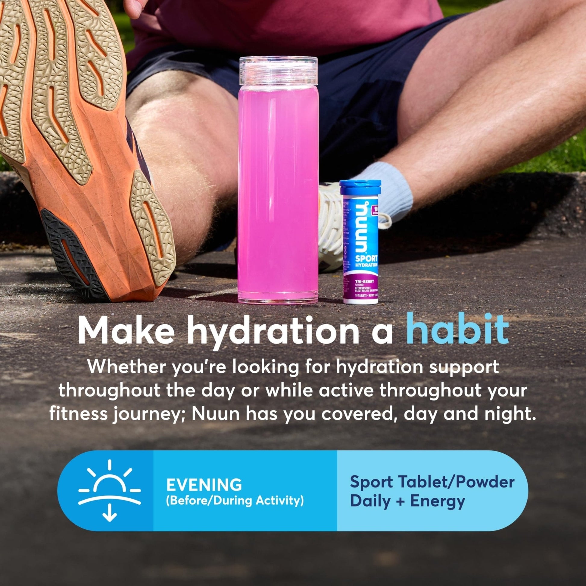 Nuun, Electrolyte Drink Tabs Energy Wild Berry, 8 Count, 1.9 Ounce - Maple Wellness Supplements