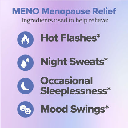 O Positiv MENO Gummies for Menopause, 30 Servings (Pack of 1) - Hormone-Free Supplements for Women with Black Cohosh & Ashwagandha KSM-66 - Helps Alleviate Hot Flashes, Night Sweats, & Mood Swings - Maple Wellness Supplements