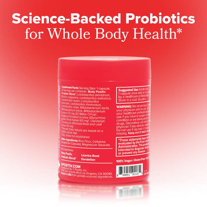 O Positiv URO Women’s Probiotic – All-in-one Probiotic for Women - Vaginal, Gut, Skin, and Oral Microbiome Health – 20B+ CFUs, Licorice Root, Dandelion - Maple Wellness Supplements