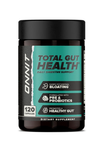ONNIT Total Gut Health Daily Digestive Support, IGEN Non-GMO Tested Digestion Supplement for Women and Men with 7 Strains of Probiotics, Prebiotics, - Maple Wellness Supplements