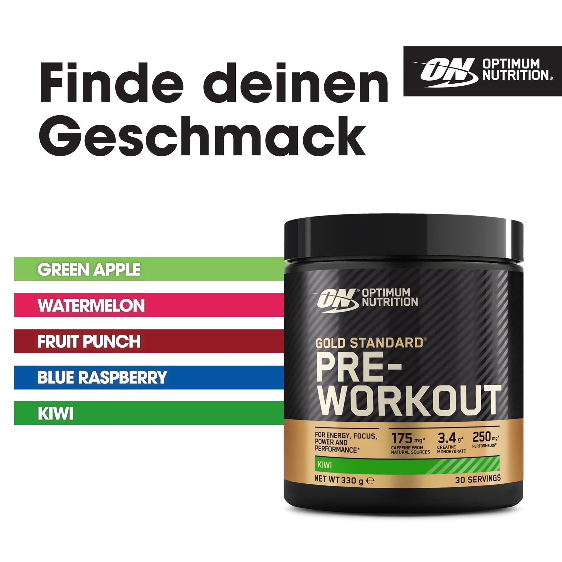 Optimum Nutrition Gold Standard Pre Workout Powder, Energy Drink with Creatine Monohy - Maple Wellness Supplements