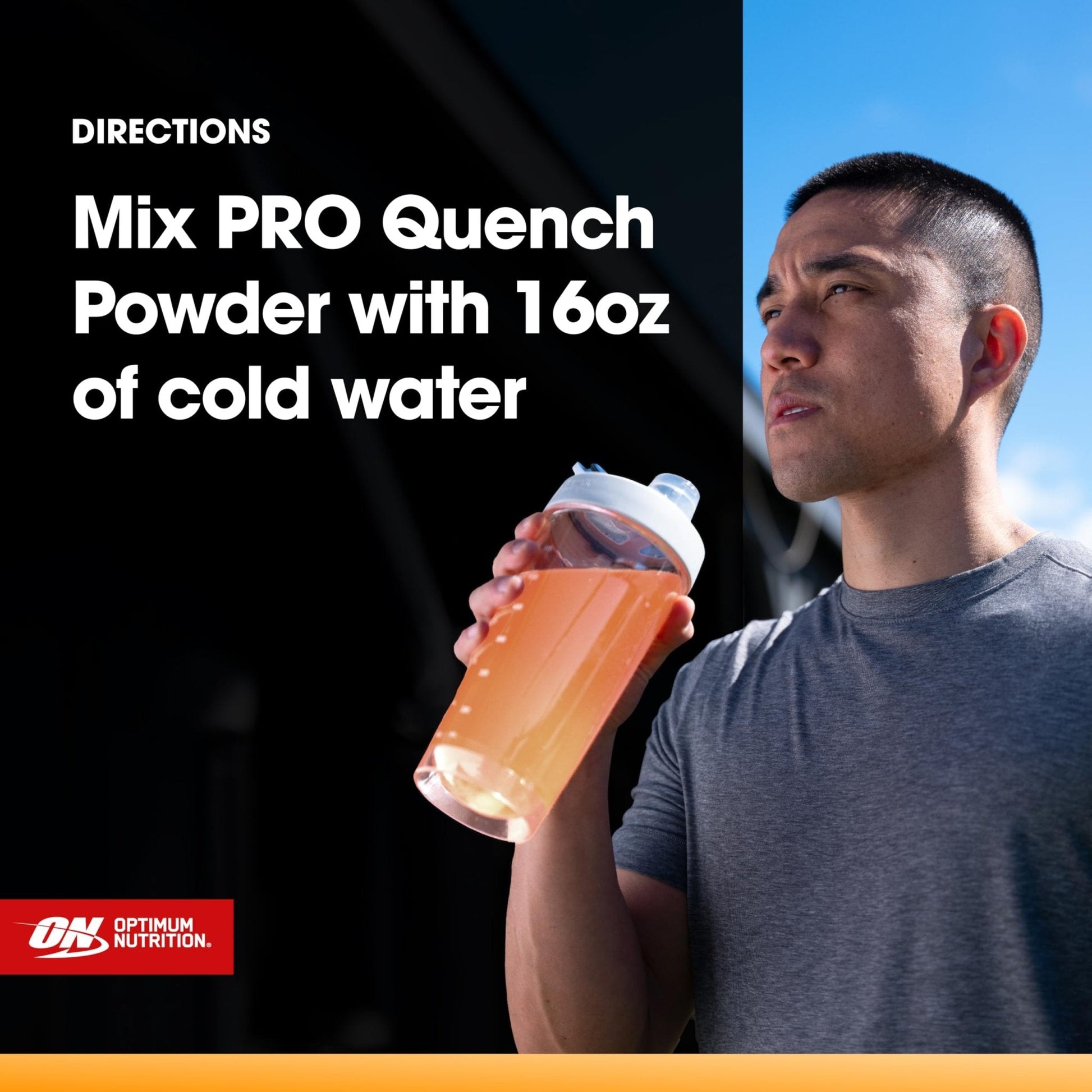 Optimum Nutrition Pro Quench, 10g Clear Protein, 10g Collagen peptides & Electrolyte Powder Drink Mix, Tropical Orange Mango, 20 Servings, - Maple Wellness Supplements