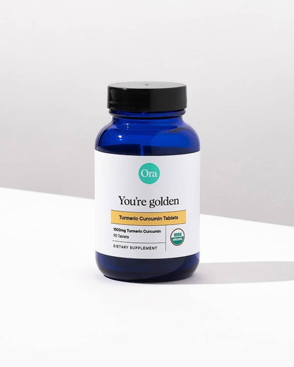 Ora Organic Turmeric Curcumin with Piperine - Pure Extracts for Joint Stress and Cardiovascular Health, Support Healthy Cognitive Function, No Filler Ingredients - 90 Vegan Tablets, 1 Month Supply - Maple Wellness Supplements