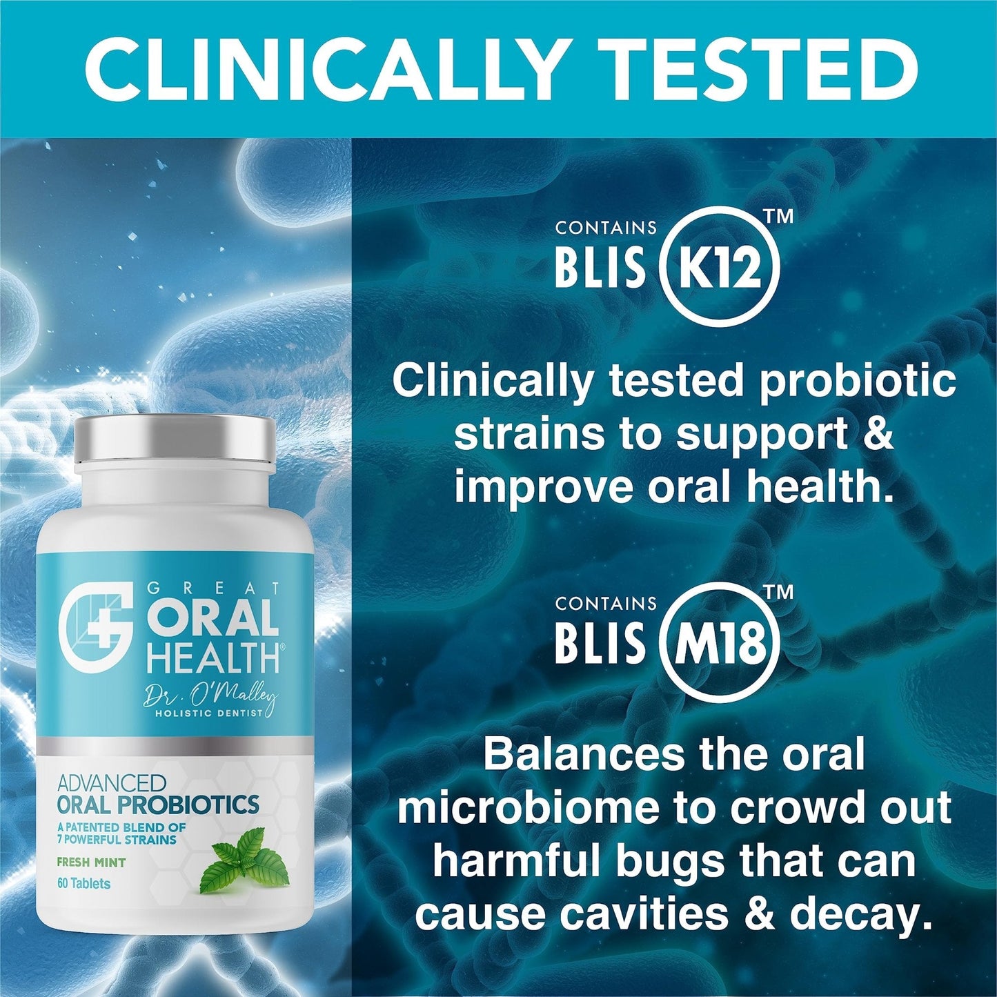 Oral Probiotics for Mouth Bad Breath Treatment for Adults: Dentist Formulated Advanced - Maple Wellness Supplements