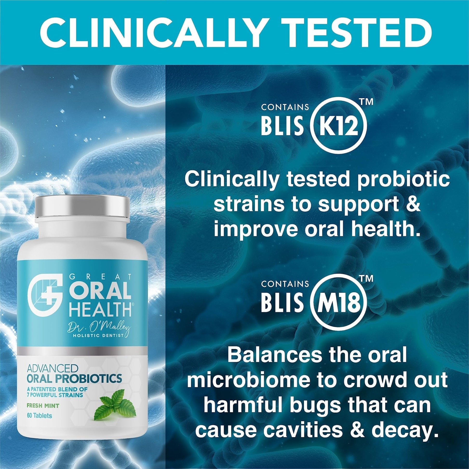 Oral Probiotics for Mouth Bad Breath Treatment for Adults: Dentist Formulated Advanced - Maple Wellness Supplements