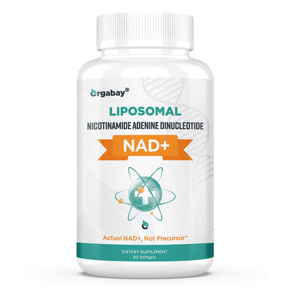 Orgabay Liposomal NAD+ Supplement 500 mg, High Absorption, Boost NAD+ with TMG 250 mg, Actual NAD Plus More Efficient Than Nicotinamide Riboside, Support Cellular Energy, Healthy Aging | 60 Softgels - Maple Wellness Supplements