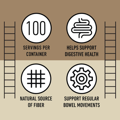 Organic Psyllium Husk Capsules 660mg - Fiber Caps Supplement, Psyllium Capsules for Digestive Regularity, Colon Cleanse Support, Unflavored Whole - Maple Wellness Supplements