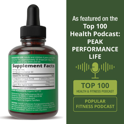 Organic Synbiotic = Prebiotics + Probiotics + Postbiotics 3-in-1 Supplement for Women, Men, & Kids. Pre, Pro, & Post Biotics Liquid Drops for Gut + Microbiome Balance. Made in USA, Vegan, Zero Sugar - Maple Wellness Supplements