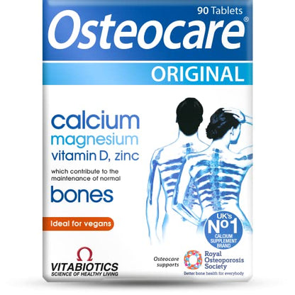 Osteocare Original by Vitabiotics. Bone Health formula with Calcium, Magnesium, Vitamin D - Maple Wellness Supplements