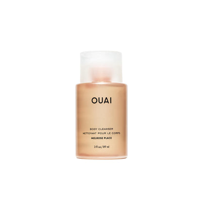 OUAI Body Cleanser Travel Size, Melrose Place - Foaming Body Wash with Jojoba Oil & Rosehip Oil to Hydrate, Balance & Soften Skin - Paraben, Phthalate, Sulfate Free Skin Care Products (3 Fl Oz) - Maple Wellness Supplements