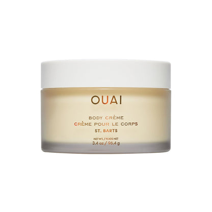OUAI Body Creme, St. Barts Travel Size - Hydrating Whipped Body Cream with Cupuaçu Butter, Coconut Oil & Squalane - Softens Skin & Delivers Radiant Glow - Sulfate-Free Skin Care (3.4 oz) - Maple Wellness Supplements