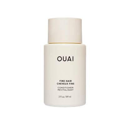 OUAI Fine Hair Conditioner Travel Size - Volumizing Conditioner for Fine Hair with Keratin, Biotin & Chia Seed Oil - Adds Softness, Bounce & Volume - Free from Parabens, Sulfates & Phthalates (3 Oz) - Maple Wellness Supplements
