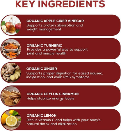 Paleovalley Apple Cider Vinegar Complex with Superfoods - Turmeric, Ginger, Ceylon Cinnamon and Lemon - 84 Vegetable Capsules - Maple Wellness Supplements