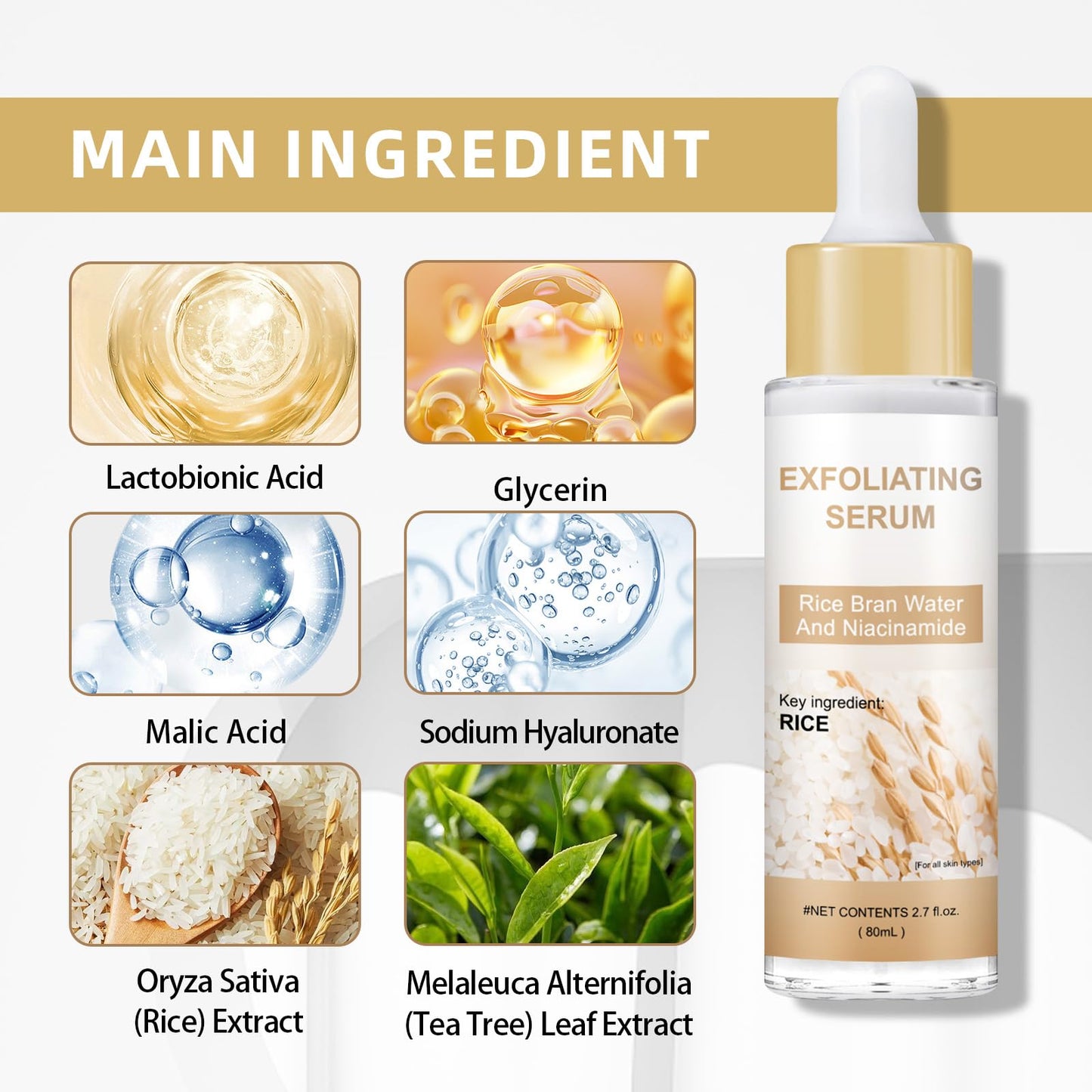 Peel Shot Glow Rice Ampoule Duo – Peel Shot Serums with White Rice Extract, BHA, Niacinamide & Hyaluronic Acid – Exfoliating, Moisturizing, Blackhead Remover & Pore Refining (White) - Maple Wellness Supplements