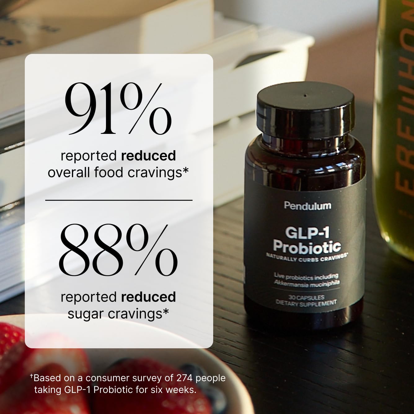 Pendulum GLP-1 Probiotic – Supports Appetite Control and Craving Management, Naturally | Improves Regularity & Gut Health with Akkermansia & Other Strains (30 Capsules) - Maple Wellness Supplements