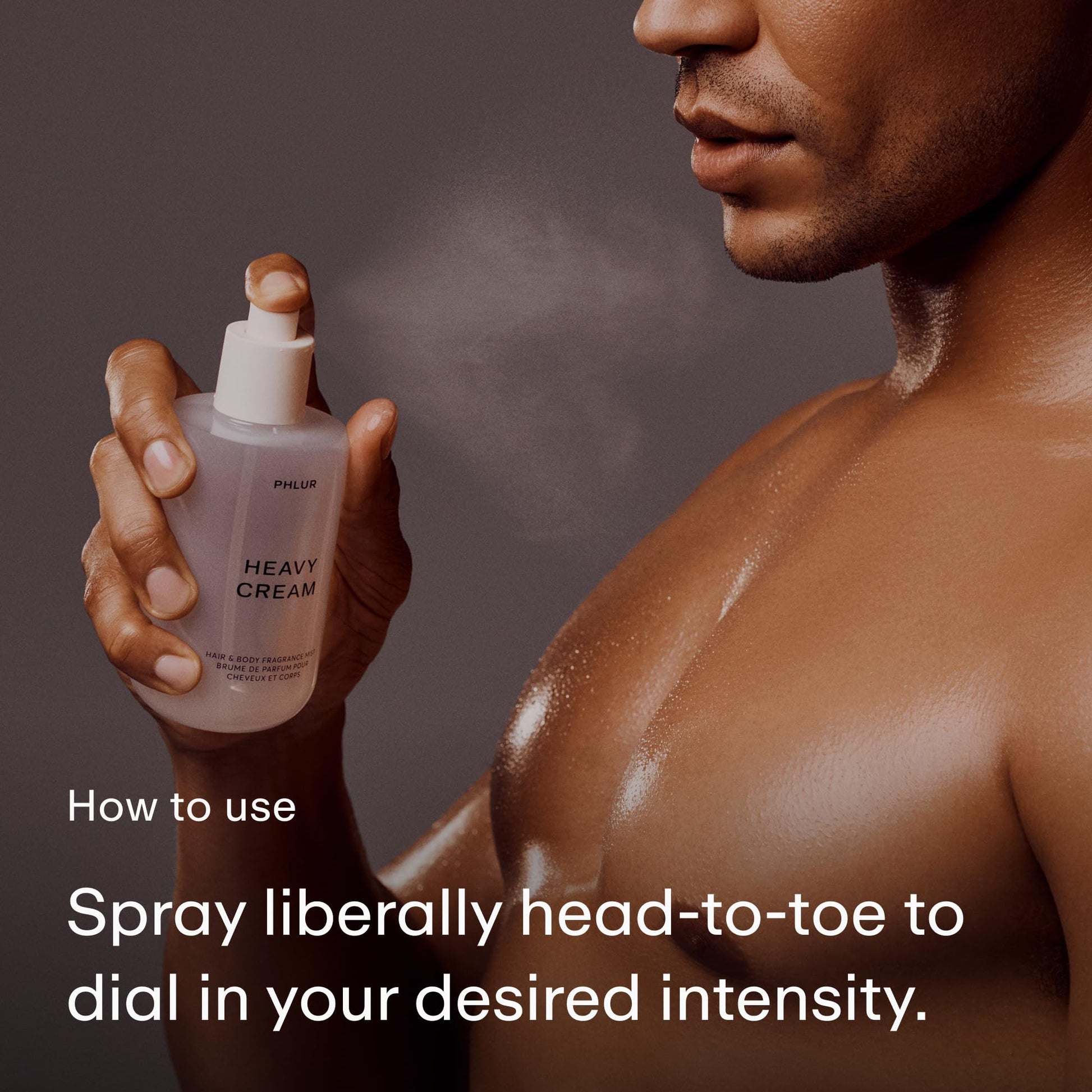 PHLUR Heavy Cream Body Mist, 8 Fl Oz – Hair and Body Perfume for Women, Gourmand Vanilla Body Spray with Marshmallow, Coconut Cream & Citrus Fragrance - Maple Wellness Supplements