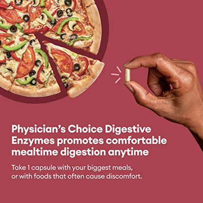 Physician's CHOICE Digestive Enzymes - Multi Enzymes, Organic Prebiotics & Probiotics - Maple Wellness Supplements