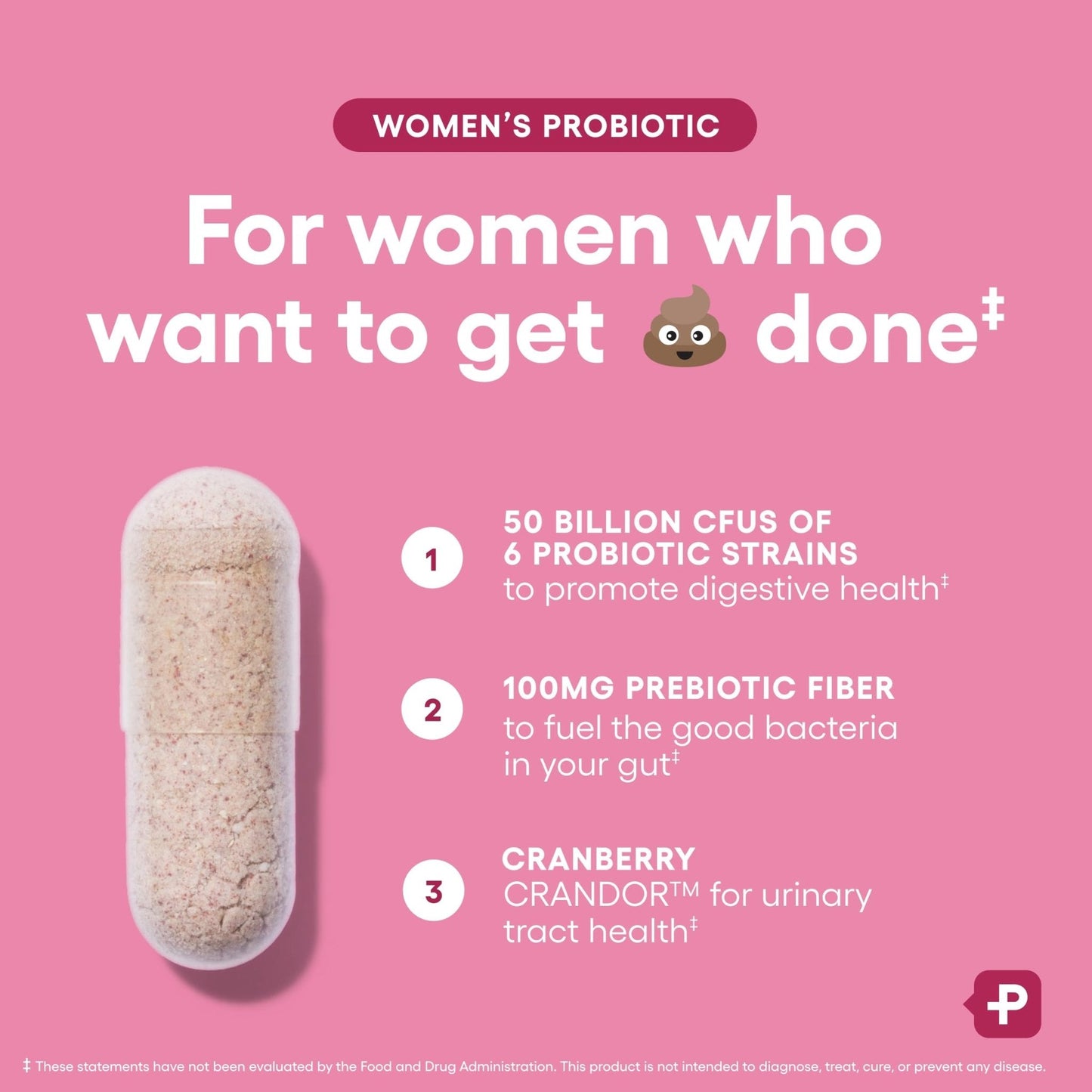 Physician's CHOICE Probiotics for Women - PH Balance, Digestive, UT, & Feminine Health - 50 Billion CFU - 6 Unique Strains for Her - Organic Prebiotics - Maple Wellness Supplements