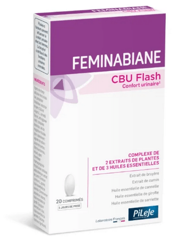 PILEJE Faminabiane CBU Flash: Urinary Comfort - 20 tablets - Maple Wellness Supplements