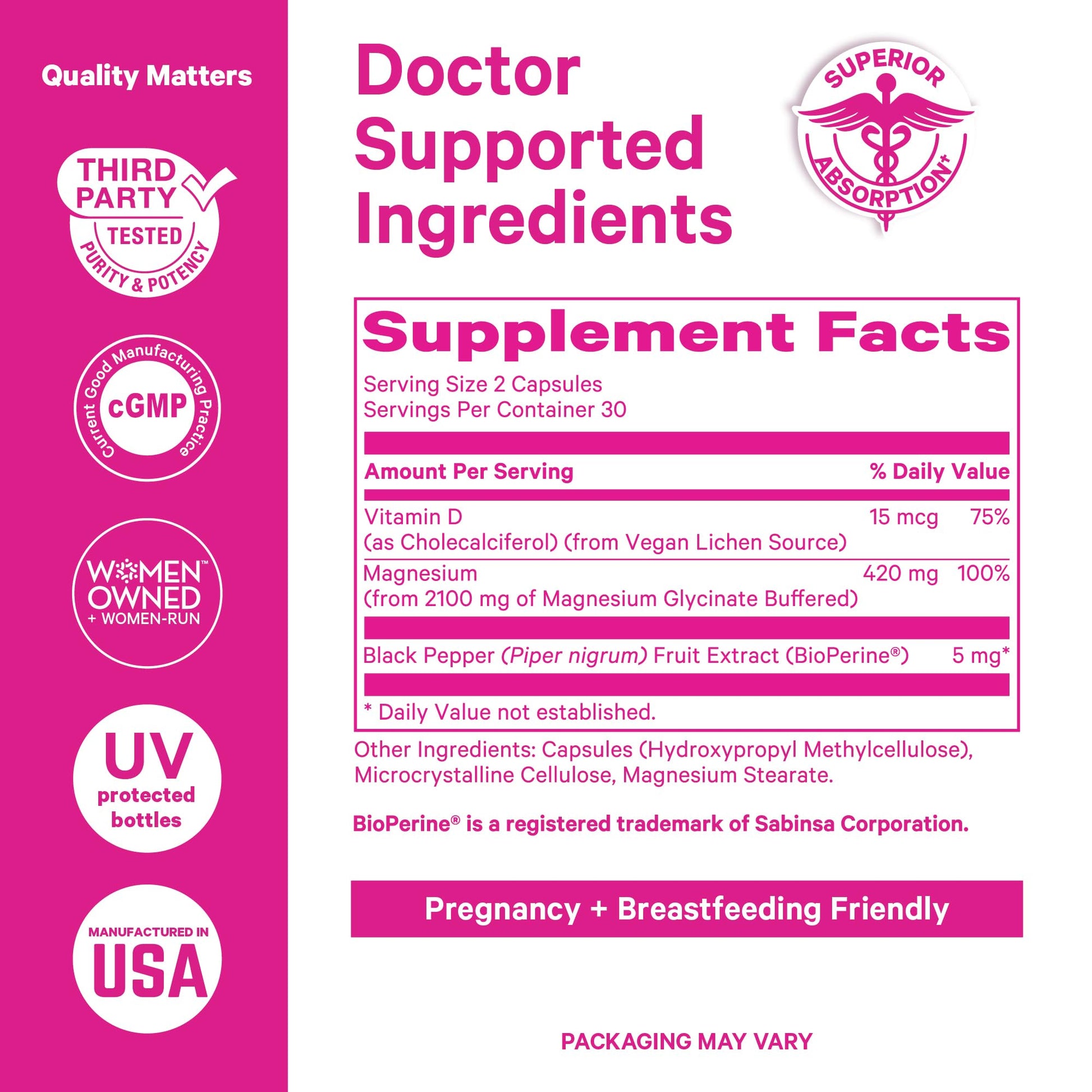 Pink Stork Mood and Stomach Relief Bundle - Magnesium Glycinate and Organic Peppermint Sweets for Morning Sickness and Motion Sickness, Mood Support - Maple Wellness Supplements