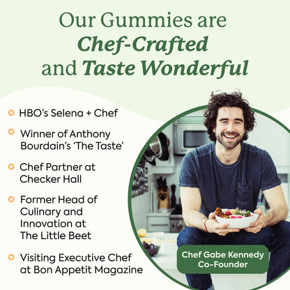 Plant People WonderDay Mushroom Gummies - Lion’s Mane, Cordyceps, Chaga Mushroom Supplement to Support Immune System De-Stress Boost Mood & Energy in Adults Natural - Maple Wellness Supplements
