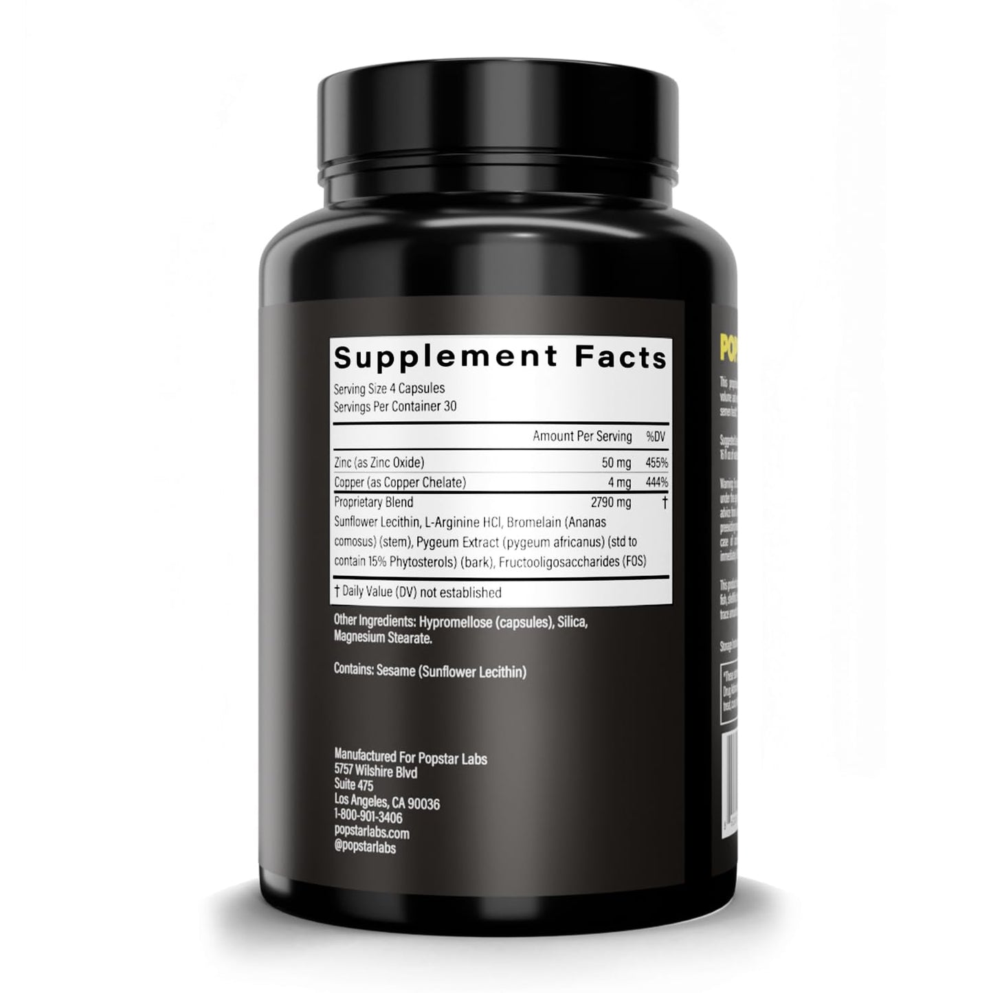 POPSTAR Labs Semen Volume Booster - Men's Semen Health & Fertility Supplement - Doctor Formulated to Increase Load Volume - Made in USA - Non-GMO, Organic - Maple Wellness Supplements