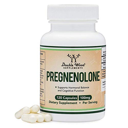 Pregnenolone 100mg per Serving (Converted to Progesterone to Boost Progesterone - Maple Wellness Supplements