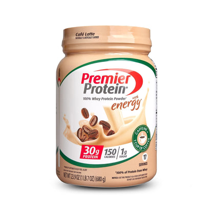 Premier Protein Powder, Cafe Latte , 30g Protein, 1g Sugar, 100% Whey Protein - Maple Wellness Supplements