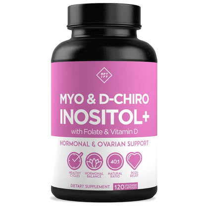 Premium Inositol Supplement - Myo-Inositol and D-Chiro Inositol Plus Folate and Vitamin - Maple Wellness Supplements