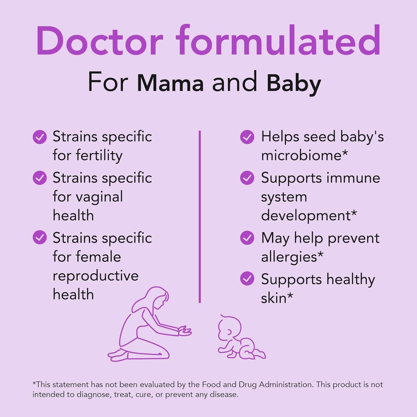Premom Prenatal Prebiotics & Probiotics for Women, 30 Billion CFU, 18 Strains, Organic Prebiotic & Womens Probiotic, Vaginal, Gut, & Digestive Health + Immune Support Supplement - Maple Wellness Supplements